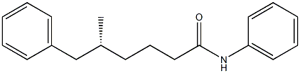 R(+)-5-Benzyl-N-phenylhexanamide Struktur