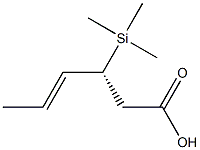 (3R,4E)-3-(Trimethylsilyl)-4-hexenoic acid