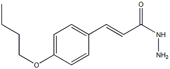 3-(p-ブトキシフェニル)アクリロヒドラジド 化学構造式