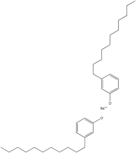 バリウムビス(3-ウンデシルフェノラート) 化学構造式