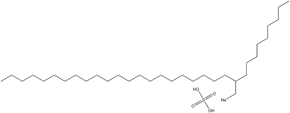 Sulfuric acid 2-nonyltetracosyl=sodium salt