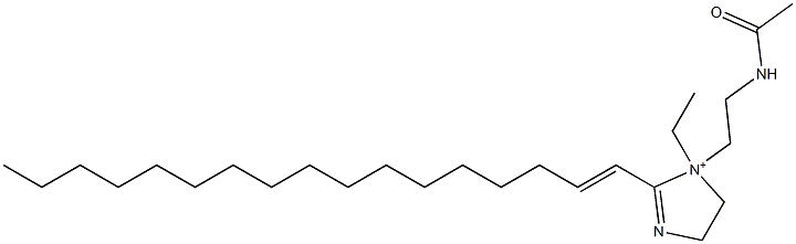 1-[2-(アセチルアミノ)エチル]-1-エチル-2-(1-ヘプタデセニル)-2-イミダゾリン-1-イウム 化学構造式