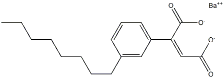 2-(3-オクチルフェニル)マレイン酸バリウム 化学構造式