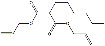 2-Hexylmalonic acid bis(2-propenyl) ester
