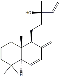 6,8(17),14-ラブダトリエン-13-オール 化学構造式