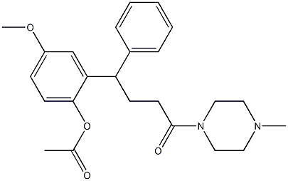 1-[4-(2-Acetyloxy-5-methoxyphenyl)-4-phenylbutyryl]-4-methylpiperazine