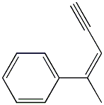 (Z)-4-フェニル-3-ペンテン-1-イン 化学構造式