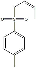 (Z)-2-ブテニル4-メチルフェニルスルホン 化学構造式