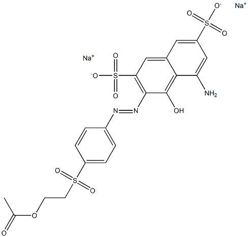 3-[p-(2-Acetoxyethylsulfonyl)phenylazo]-5-amino-4-hydroxy-2,7-naphthalenedisulfonic acid disodium salt
