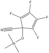 2,3,4,5-Tetrafluoro-1-(trimethylsilyloxy)cyclopenta-2,4-diene-1-carbonitrile