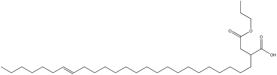 2-(18-ペンタコセニル)こはく酸1-水素4-プロピル 化学構造式