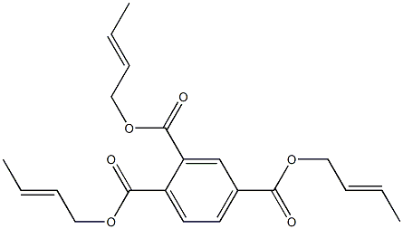 1,2,4-ベンゼントリカルボン酸トリ(2-ブテニル) 化学構造式