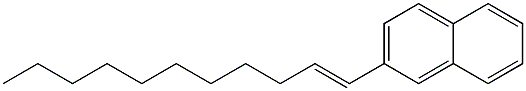 2-(1-ウンデセニル)ナフタレン 化学構造式