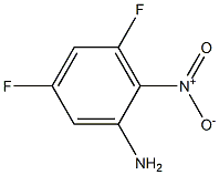 2-氨基-4,6-二氟硝基苯 结构式