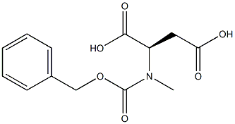 CBZ-N-甲基-D-天冬氨酸, , 结构式