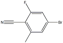 2-氟-6-甲基-4-溴苯腈 结构式
