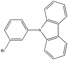 9-(3-溴苯基)-9-苯基咔唑, , 结构式
