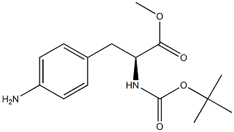 BOC-4 -氨基- L -苯丙氨酸甲酯 结构式
