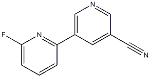 5-(6-fluoropyridin-2-yl)pyridine-3-carbonitrile Struktur
