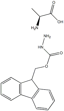 N-fluorenylmethoxycarbonyl-hydrazine-alanine Structure