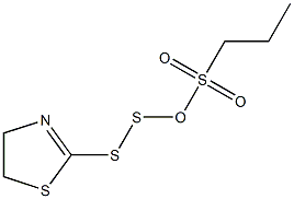 噻唑啉基二硫代丙烷磺酸钠 结构式