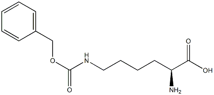 N6-苄氧羰基-L-赖氨酸 结构式