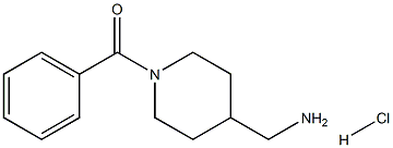 (1-苯甲酰哌啶-4-基)甲胺盐酸, , 结构式