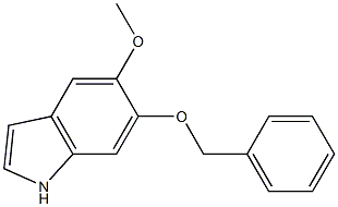 6-BENZYLOXY-5-METHOXYINDOLE Structure