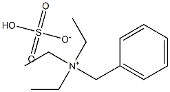 苄基三乙基硫酸氢铵, , 结构式