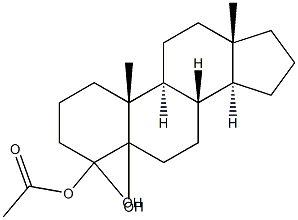 4-羟基-4-雄烯二醇醋酸酯, , 结构式