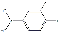 3-甲基-4-氟苯硼酸, , 结构式