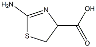 2-氨基-2-噻唑啉-4-羧酸, , 结构式