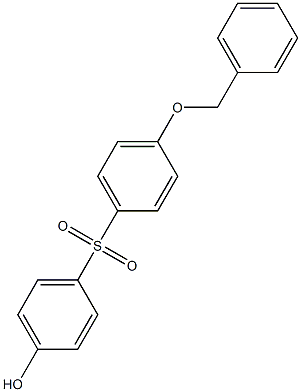 4-羟基-4'-苄氧基二苯砜 结构式