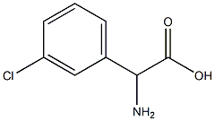 间氯苯甘氨酸, , 结构式