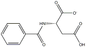 N-苯甲酰天冬氨酸 结构式