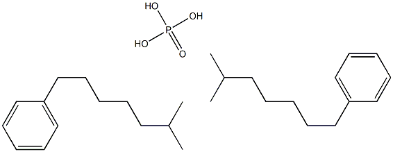 磷酸二(对异辛基苯)酯, , 结构式