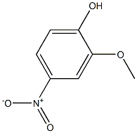 2-甲氧基-4-硝基苯酚, , 结构式