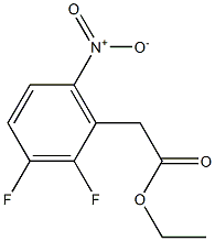 Ethyl 2,3-difluoro-6-nitrophenylacetic acid, 960119-19-1, 结构式