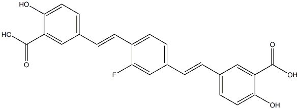 1-Fluoro-2,5-bis(3-carboxy-4-hydroxystyryl)benzene,1%DMSOsolution