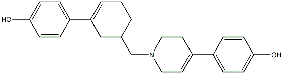 1,2,3,6-tetrahydro-4-(p-hydroxyphenyl)-1-((3-(p-hydroxyphenyl)-3-cyclohexen-1-yl)methyl)pyridine