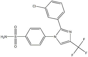 4-(2-(3-chlorophenyl)-4-trifluoromethylimidazol-1-yl)benzenesulfonamide