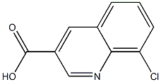 8-CHLORO-3-QUINOLINECARBOXYLIC ACID Structure