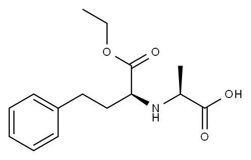 N-[(S)-1-ETHOXYCARBONYL-3-PHENYLPROPYL]-(S)-ALANINE Structure