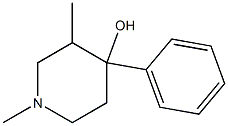 1,3-DIMETHYL-4-PHENYL-4-HYDROXYPIPERIDINE 结构式