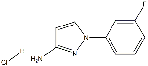 1-(3-FLUOROPHENYL)-1H-PYRAZOL-3-AMINE HYDROCHLORIDE Structure