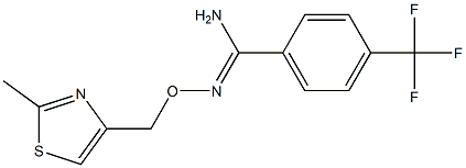 O1-[(2-methyl-1,3-thiazol-4-yl)methyl]-4-(trifluoromethyl)benzene-1-carbohydroximamide