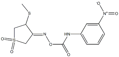 3-(methylsulfanyl)-4-({[(3-nitroanilino)carbonyl]oxy}imino)tetrahydro-1H-1lambda~6~-thiophene-1,1-dione