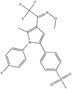 2,2,2-trifluoro-1-{1-(4-fluorophenyl)-2-methyl-5-[4-(methylsulfonyl)phenyl]-1H-pyrrol-3-yl}-1-ethanone O-methyloxime