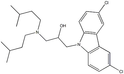 1-(3,6-dichloro-9H-carbazol-9-yl)-3-(diisopentylamino)propan-2-ol