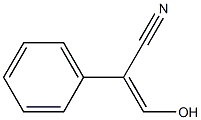 (Z)-3-hydroxy-2-phenyl-2-propenenitrile Structure
